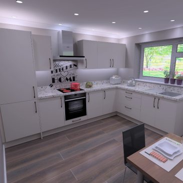 Cashmere L Shape Kitchen Package