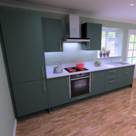 Heritage-Green-Single-Galley Kitchen