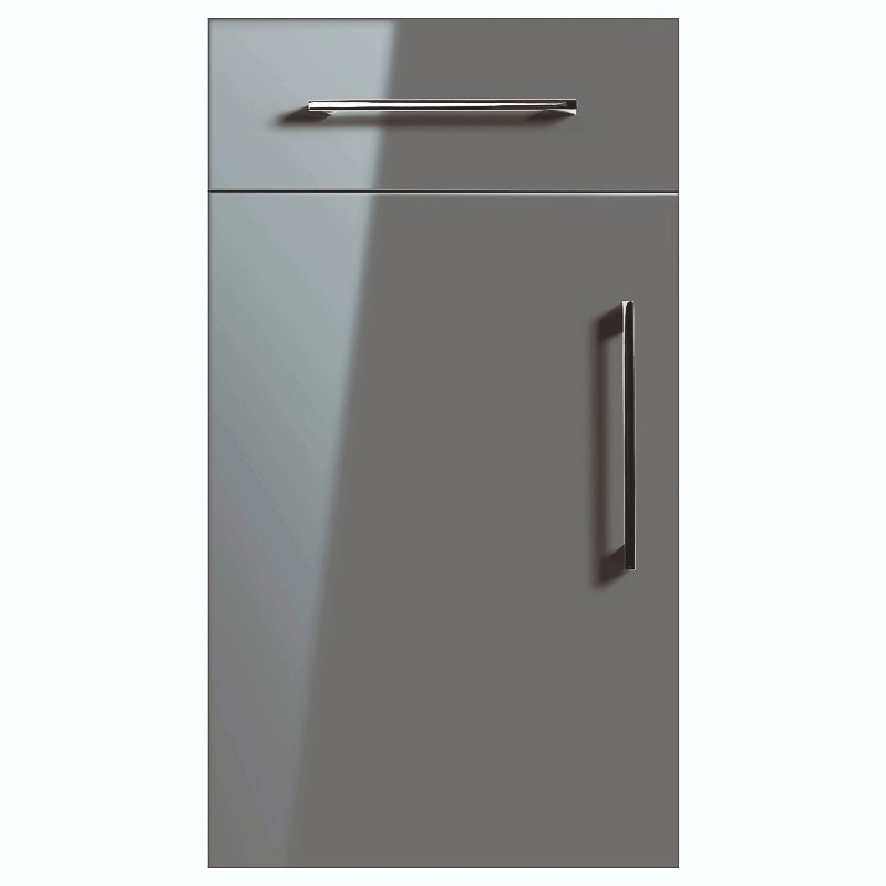 High Gloss Dust Grey Door & Drawer